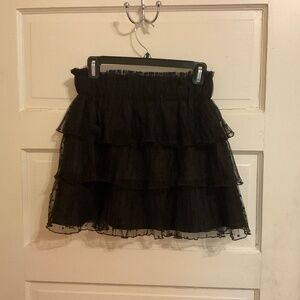 Women’s DO+BE Collection Black Net Skirt